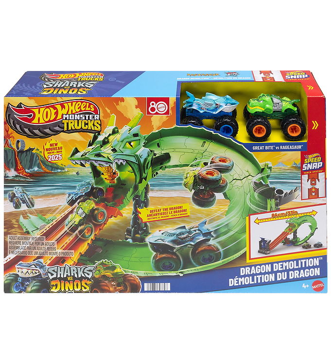 Hot Wheels Bilbane - Great Bite vs Rageasaur - Dragon Demolition