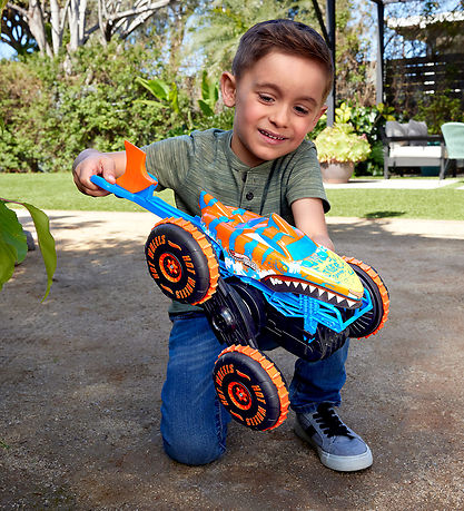 Hot Wheels Fjernstyret Bil - Monster Trucks - Tiger Shark