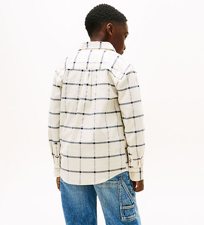 Tommy Hilfiger Skjorte - Window Pane Check - Hvidternet Tommy Hilfiger Skjorte - Window Pane Check - Hvidternet