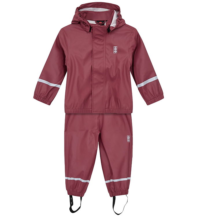 LEGO® Wear Regntøj m. Seler - PU - LWJivan 200 - Mørk Rosa
