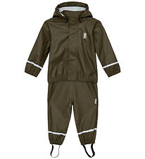 LEGO® Wear Regntøj m. Seler - PU - LWJivan 200 - Dark Khaki LEGO® Wear Regntøj m. Seler - PU - LWJivan 200 - Dark Khaki