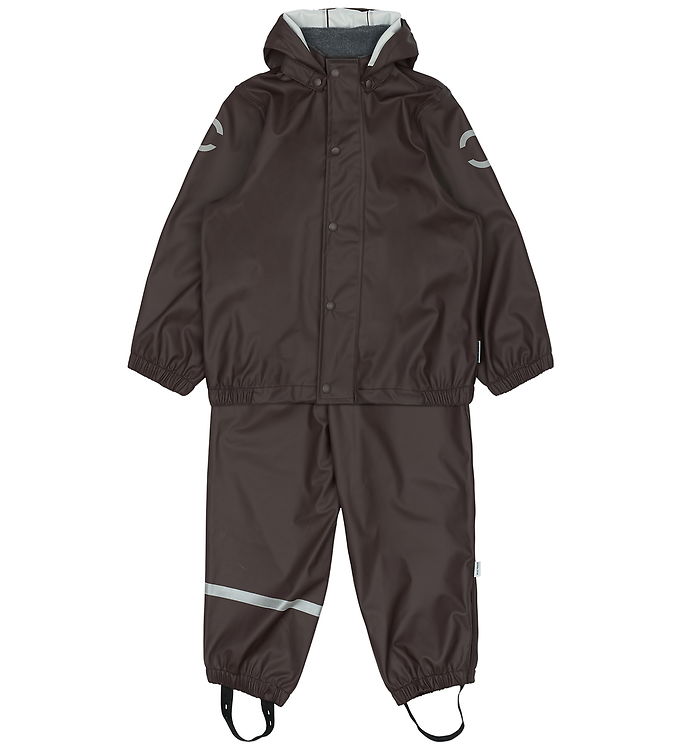 Mikk-Line Regntøj m. Seler - PU - Raisin