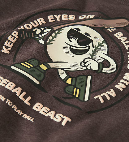 Name It Sweatshirt - NmmOlaf - Shaved Chocolate