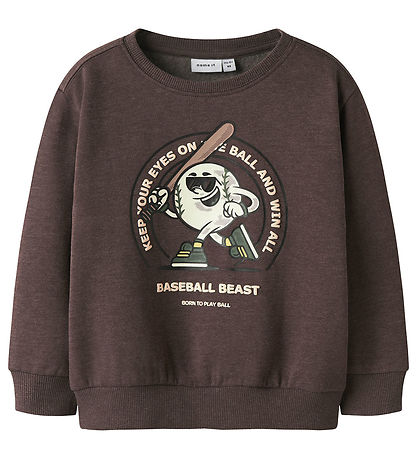 Name It Sweatshirt - NmmOlaf - Shaved Chocolate Name It Sweatshirt - NmmOlaf - Shaved Chocolate