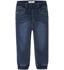 Name It Jeans - Baggy - Fleece - NmmBen - Dark Blue Denim Name It Jeans - Baggy - Fleece - NmmBen - Dark Blue Denim