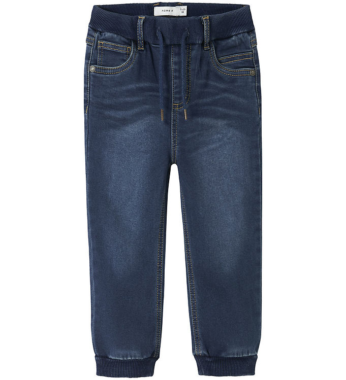 Name It Jeans - Baggy - Fleece - NmmBen - Dark Blue Denim