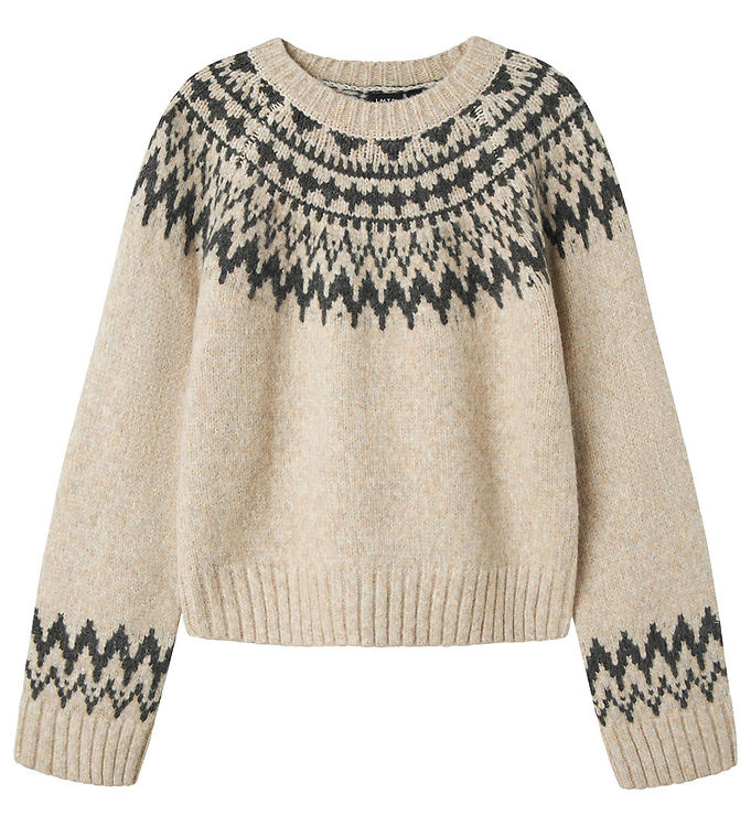 LMTD Bluse - Strik - NlfNeenla - Oatmeal
