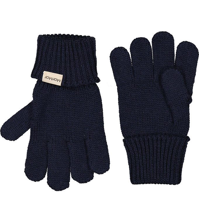 Marmar Handsker Uld/bomuld Strik Aske Ink