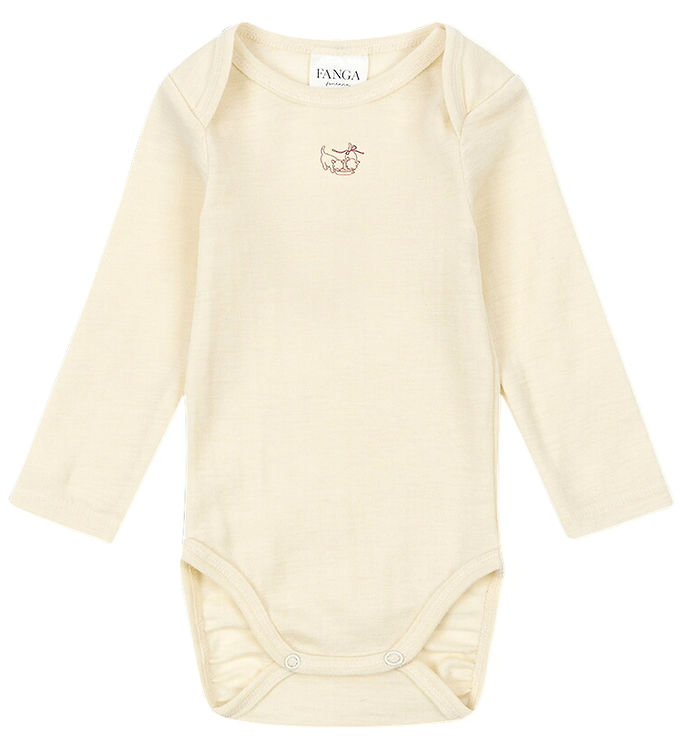 Fanga Fontana Erba Body - Langærmet - Uld - Beige Melange