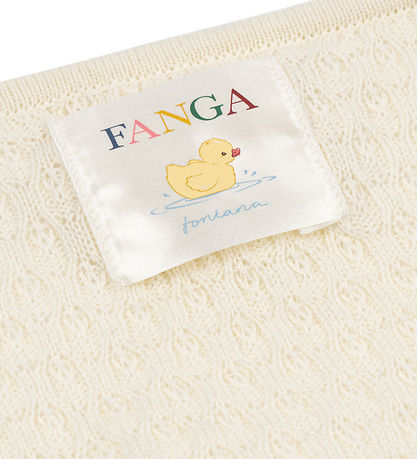 Fanga Fontana Babytæppe - 70x70 - Venti Ponintelle - Hvid Fanga Fontana Babytæppe - 70x70 - Venti Ponintelle - Hvid