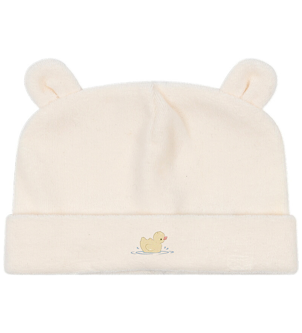 Fanga Fontana Mütze - Velours - Beanie - Elu - Antique White - Fanga Fontana - 6-9 mt - Mützen