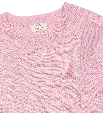 Copenhagen Colors Bluse - Uld - Rib - Strik - Bubblegum Copenhagen Colors Bluse - Uld - Rib - Strik - Bubblegum