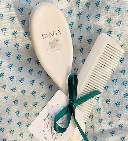 Fanga Fontana Baby brush w. Comb - Beige
