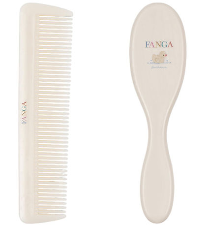 Fanga Fontana Baby brush w. Comb - Beige