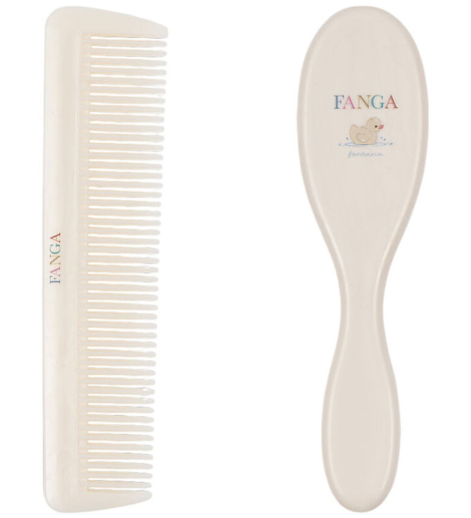 Fanga Fontana Hårbørste Sæt - Baby - Beige