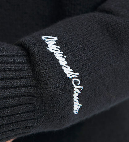 Jack & Jones Bluse - Strik - Half Zip - JorNorrebro - Black Jack & Jones Bluse - Strik - Half Zip - JorNorrebro - Black