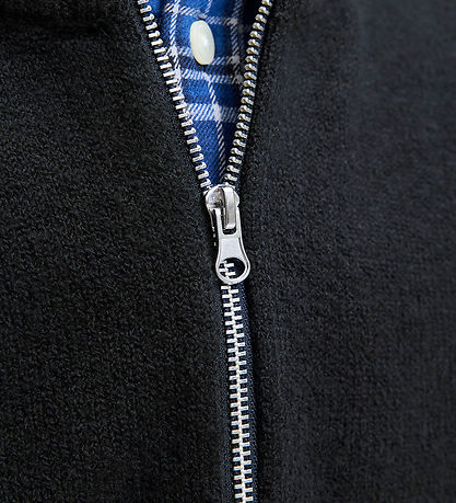 Jack & Jones Bluse - Strik - Half Zip - JorNorrebro - Black Jack & Jones Bluse - Strik - Half Zip - JorNorrebro - Black