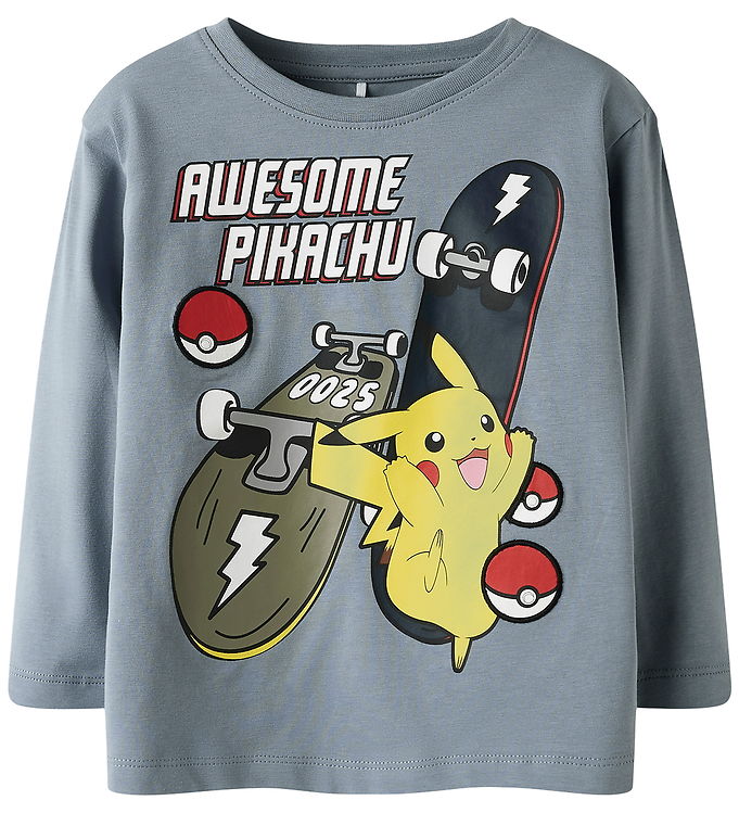 Name It Mini Bluse Tradewinds Med Pikachu Print - Str. 2y 92cm