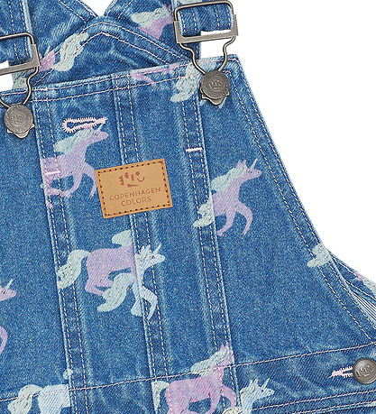 Copenhagen Colors Spencer - Denim - Unicorn Print - Blå Copenhagen Colors Spencer - Denim - Unicorn Print - Blå