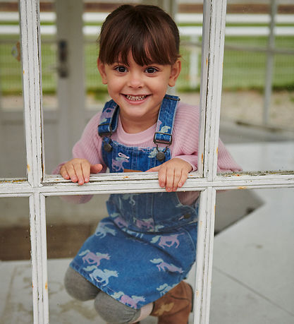 Copenhagen Colors Spencer - Denim - Unicorn Print - Blå Copenhagen Colors Spencer - Denim - Unicorn Print - Blå