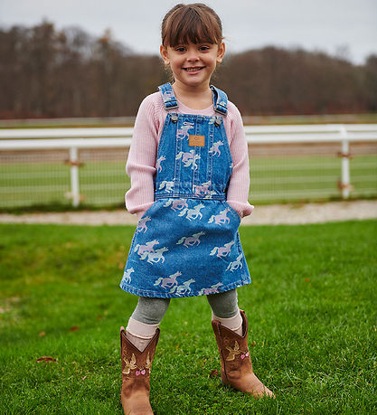 Copenhagen Colors Spencer - Denim - Unicorn Print - Blå Copenhagen Colors Spencer - Denim - Unicorn Print - Blå