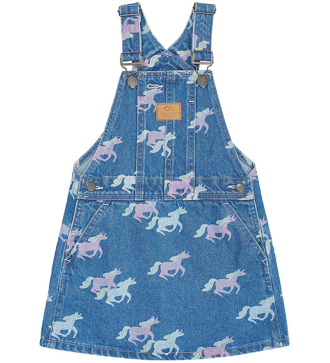 Copenhagen Colors Spencer - Denim - Unicorn Print - Blå
