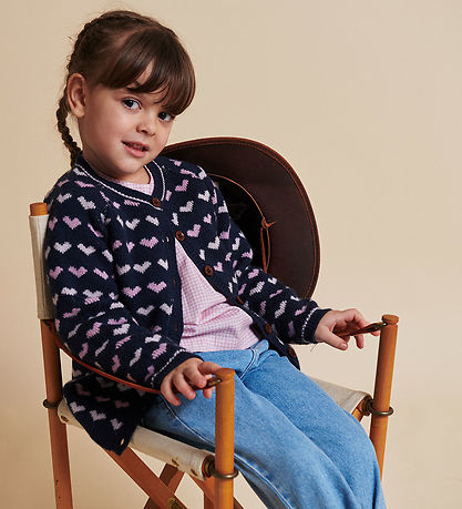 Copenhagen Colors Cardigan - Uld - Strik - Merino Heats - Navy Copenhagen Colors Cardigan - Uld - Strik - Merino Heats - Navy