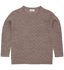 Copenhagen Colors Bluse - Uld - Strik - Pointelle - Natur  Copenhagen Colors Bluse - Uld - Strik - Pointelle - Natur