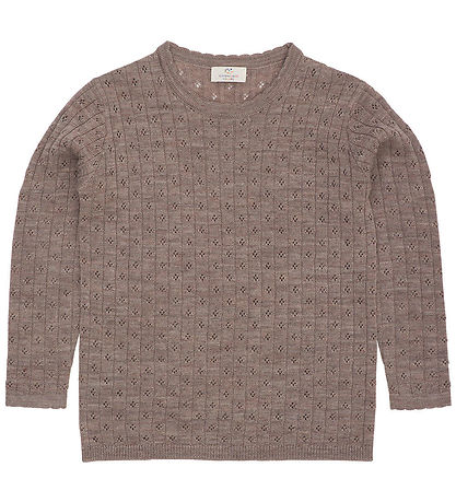 Copenhagen Colors Bluse - Uld - Strik - Pointelle - Natur  Copenhagen Colors Bluse - Uld - Strik - Pointelle - Natur