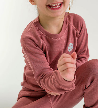 Viking Bukser - Uld/Viskose - Soft Baselayer Merino - Pink