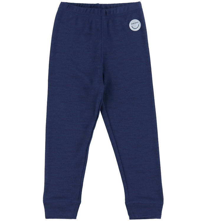 Viking Bukser - Uld/Viskose - Soft Baselayer Merino - Navy