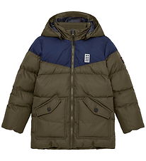 LEGO® Wear Dynejakke - LWJebel 733 - Grøn/Blå LEGO® Wear Dynejakke - LWJebel 733 - Grøn/Blå