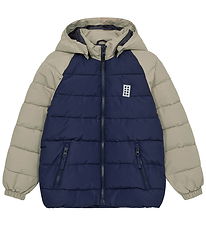 LEGO® Wear Dynejakke - LWJipe 704 - Blå/Beige LEGO® Wear Dynejakke - LWJipe 704 - Blå/Beige