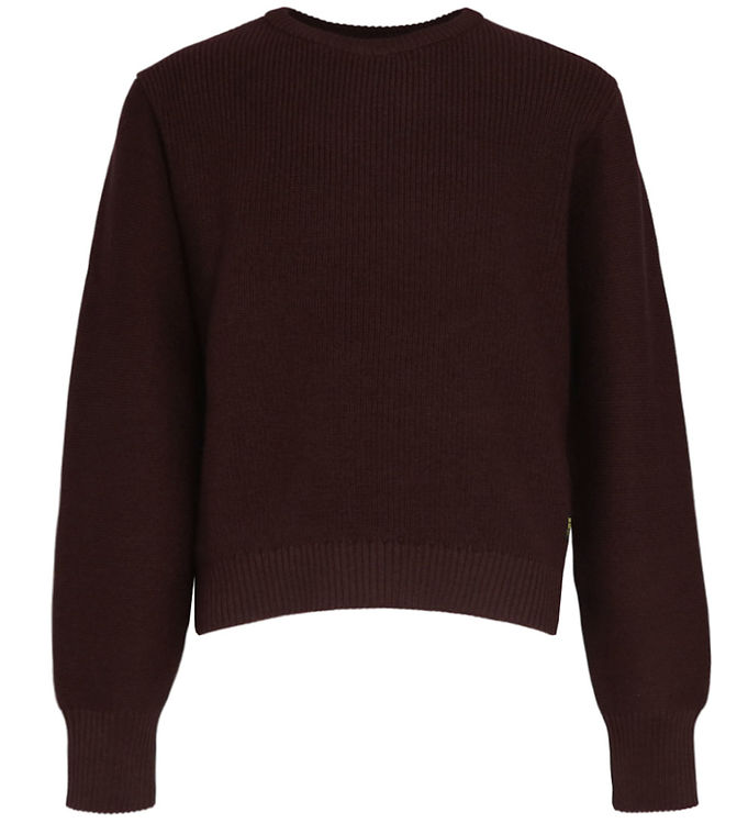 G-Star RAW Bluse - Uld/Bomuld - Cropped - Chocolat Plum