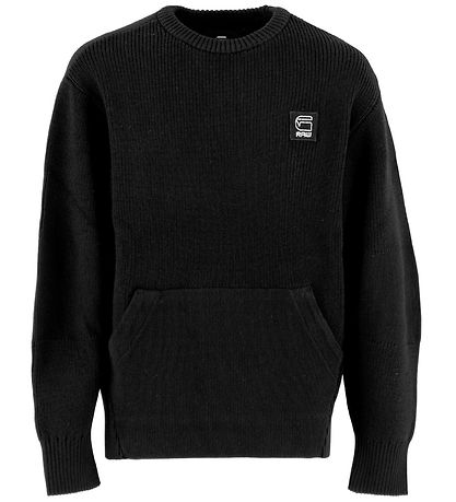 G-Star RAW Bluse - Uld/Bomuld - Sort