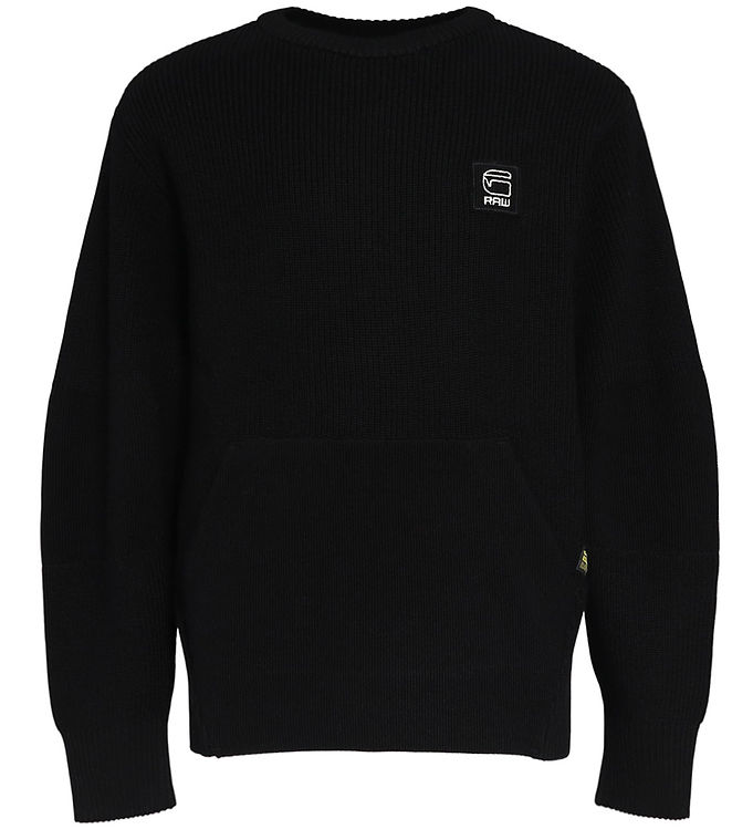 G-Star RAW Bluse - Uld/Bomuld - Sort