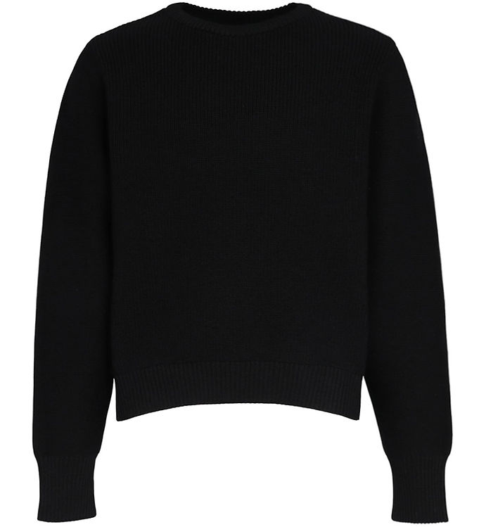 G-Star RAW Cropped Uld/Bomuld Bluse - Sort