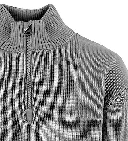G-Star RAW Bluse m. Lynlås - Uld/Bomuld - Wild Dove