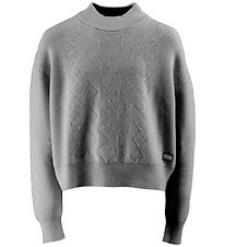 G-Star RAW Bluse - Uld/Bomuld - Cropped - Wild Dove m. Mønster G-Star RAW Bluse - Uld/Bomuld - Cropped - Wild Dove m. Mønster