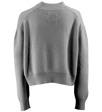 G-Star RAW Bluse - Uld/Bomuld - Cropped - Wild Dove m. Mønster