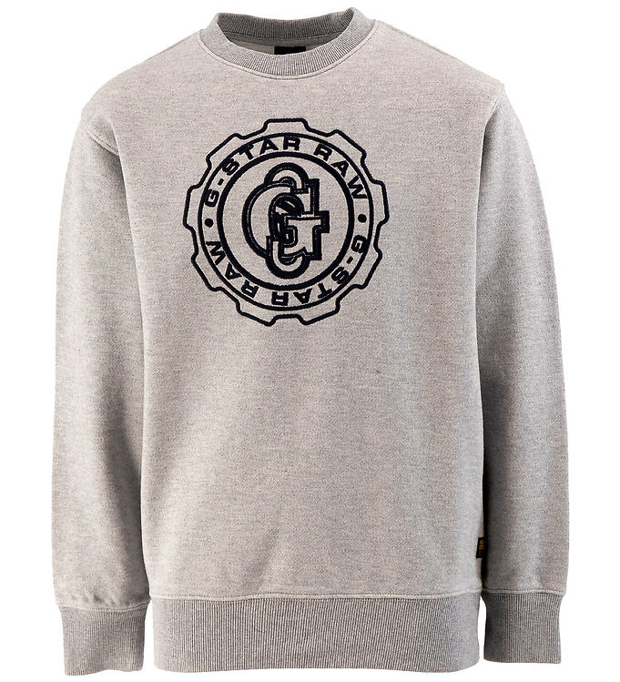 G-Star RAW Sweatshirt - Gråmeleret m. Sort