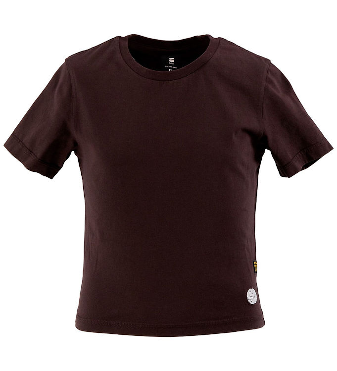 G-Star RAW T-shirt - Cropped - Chocolat Plum