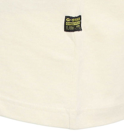 G-Star RAW T-shirt - Oversize - Milk m. Print