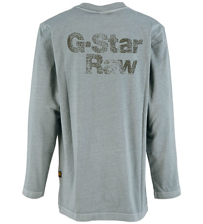 G-Star RAW Bluse - Tweeter - Ash Blue m. Print