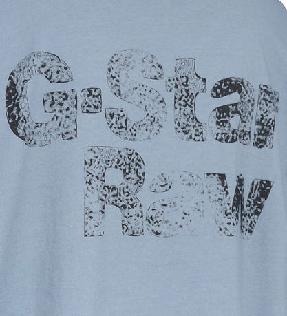G-Star RAW Bluse - Tweeter - Ash Blue m. Print