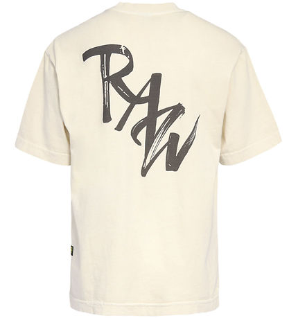 G-Star RAW T-shirt - Oversized - Milk m. Print
