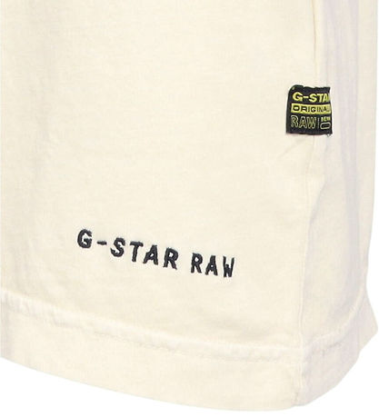 G-Star RAW T-shirt - Oversized - Milk m. Print