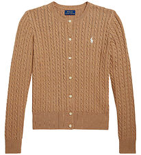 Polo Ralph Lauren Cardigan - Strik - Camel Heather Polo Ralph Lauren Cardigan - Strik - Camel Heather