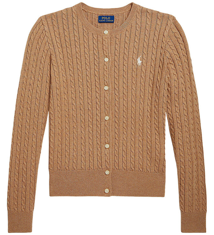 Polo Ralph Lauren Cardigan - Strik - Camel Heather
