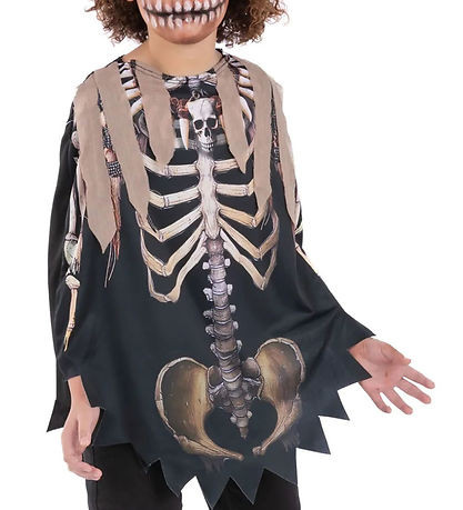 Smiffys Udklædning - Voodoo Witch Doctor Poncho - Brun/Sort Smiffys Udklædning - Voodoo Witch Doctor Poncho - Brun/Sort